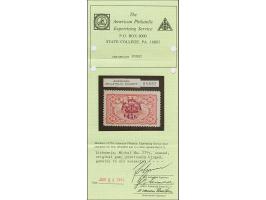 1924, War Orphans Airmail 60 centu, without watermark, unused, fine, certificate APS (1993)