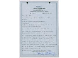 1928, Coat of Arms 8 sent violett, imperforated horizontal strip of ten with sheet margins at left and right, mint never hing