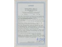 1923, Schlangenaufdruck 2 Mrd. M., 40 Stück in Einheiten und Einzelmarken vorder- und rückseitig als tarifgerechte Mehrfachfr