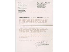 1918, Gebührenmarke 30 Pfennig mit rotem Stempel "GLUTZK 22.9.18" auf Karte nach Krasnyj Bereg mit vorderseitigem Ankunftsste