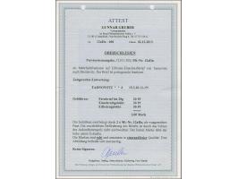 1920, 50 Pfennig auf 5 Mark orange, Aufdrucktype IIa, waagerechtes Paar, sauber mit Stempel “TARNOWITZ 15.3.20” auf portogere