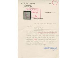 2 Sch. rot, voll-bist breitrandig, entwertet durch blauen EKr. “RITZEBÜTTEL”. Mit dem Ort Stempel als Entwertung ist bisher k