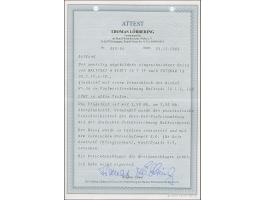 1919, Flower Design 35 penni brown, block of ten, with Baltiski postmaster perforation, tied by cds. “BALTISKI 16 7 19” to re