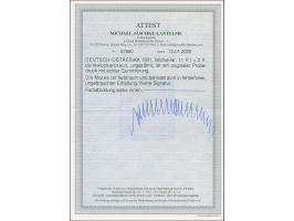 2 P., ungezähnter Probedruck in verausgabter Farbe, breitrandige und gezähnt, ungebraucht. Einwandfrei. Fotoattest Jäschke-L.