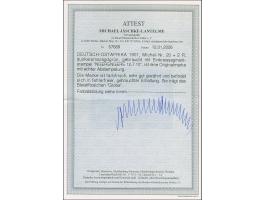 "NGERENGERE 12.7.10" glasklar und voll auf 2 R. Einwandfrei. Signiert Grobe und Fotoattest Jäschke-L. BPP (2026)