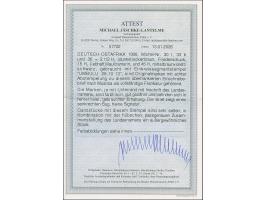 "UMBULU 28.10.13", 3 saubere Abschläge, je auf Unterrandstück 1905/20, 2½ H., 15 H. und 45 H. mit zusammen ergebender Randins