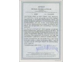 1872, kleiner Schild ¼ Gr. grauviolett in Mischfrankatur mit großer Schild ½ Gr. orange mit Stempel “KAISERL.DEUTSCH. P.A. CO