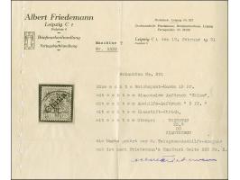 5 Pf. a. 10 Pfg.,Aufdruck in Type I, die obere Zähnung leicht bestoßen, sonst gut gezähnt und farbfrisch, sauber entwertet du