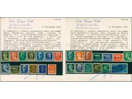 1943, 5 c. -1 l., 1,75-50 l. and airmail 25 c.-5 l. with overprint “G.N.R.”, 26 different stamps, mint never hinged, verfy fi