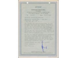 1941, Semendria 0,50+1 - 2+4 Dinar, mit Zufrankatur mit violettem bzw. schwarzem Ersttagsstempel “BEOGRAD 22.IX.41” auf einge