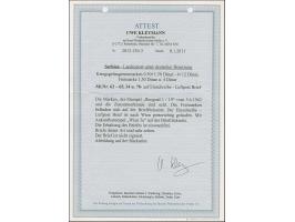 1942, Kriegsgefangenen-Hilfe 0,50-4 Dinar, sowie Freimarke 1,50 Dinar rot und Kloster Sopocani 4 Dinar, sauber mit Stempel "B