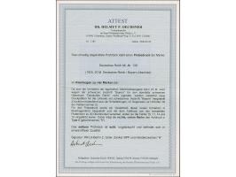 1920, Bayern-Abschied, 20 Mark schwarz, Probedruck von neuer Platte mit abgeschwächtem Schriftzug “BAYERN”, Viererblock im Kl