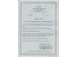 1923, Holztaube 25 M., unregelmäßiger 12er-Block mit zwei kompletten Zwischenstegpaaren, farbfrisch und meist gut gezähnt, sa