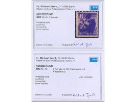 6 Pfg. und 12 Pfg. (senkrechtes Paar) auf Papier mit glatter Gummierung, postfrisch einwandfrei. Unsigniert und jeweils Kurzb