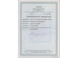 1941, 5 K. dunkelbräunlichrot, braunlila, kopfstehender Aufdruck in Type I von Aufdruckfeld 32, postfrisch, tadellos, sign. u