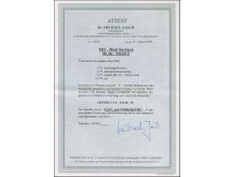 Abschiedsserie, Wz. 'Stufen fallend', 3-12 Pfg., einzeln sauber gestempelt “LEIPZIGC1k 5.8.46”, auf Blanko-Umschlag. Tadellos