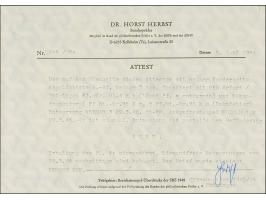 1946, Brückenbau-Block mit 12 Pfg. rot , mit echtem Vor-Ersttagsstempel “WEIMAR 3 29.3.46” auf Orts-R-Brief, mit Ankunftstste