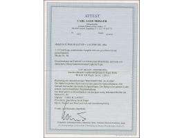 Weit gewellter Grund 1¼ Schilling, farbfrisch und voll- bis breitrandig, mit sauber aufgesetzter Nr. "170" und nebengesetztem