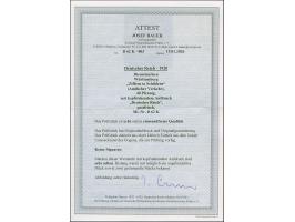 1920, Amtlicher Verkehr 40 Pfg., kopfstehender Aufdruck, postfrisch, tadellos, eine sehr seltene Marke, ProFi hat lediglich 1