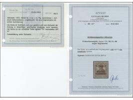 1920, Germania 15 Pfennig karminbraun, sogen. “Siegesmarke”, postfrisch, tadellos, selten, sign. Hochstädter BPP sowie Befund