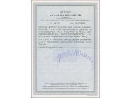 PETSCHILI: Krone/Adler 5 Pfg. opalgrün, farbfrisch und sehr gut gezähnt, sauber mit Teilstempel “K.D. FELDPOSTEXPEDITION” ent