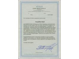 1853, "HELGOLAND." klarer Abschlag des Hamburger L1 auf Briefkuvert mit vollem Inhalt via Hamburg mit mit dänischem DKr. “K.D