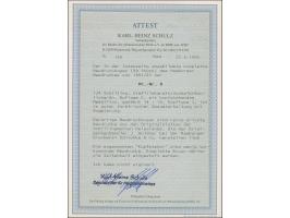 HAMBURGER: 1891/95, ¼ Schilling lilakarmin/dunkelgrün, mit kopfstehendem Medaillon, postfrisch, Falze im Rand, tadellos, selt