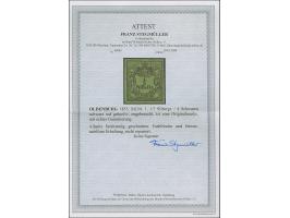 1855, ⅓ Sgr. auf grün, farbfrisch und allseits breitrandig, ungebraucht mit Originalgummi. Tadellos. Fotoattest Stegmüller BP