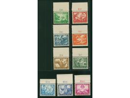 1933, Wagner 3-40 Pfg. kpl. mit Oberrand, dabei 20 Pfg. gezähnt K14, postfrisch, in tadelloser Erhaltung, unsigniert mit Foto
