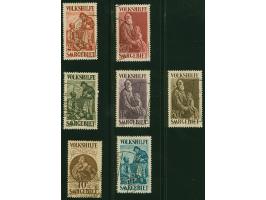 1928, Volkshilfe 40 C. - 10 Fr., sauber gestempelt "SAARBRÜCKEN 3 (ST. JOHANN)". Einwandfrei. 2 Werte signiert Pfenninger bzw