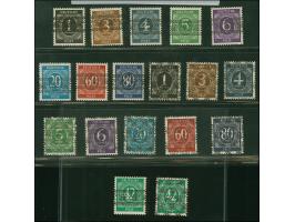 Unverausgabte Werte mit Band- und Netzaufdruck, 1-80 Pfg., postfrisch, tadellos. Signiert, u.a. Schlegel BPP, 2 Fotoatteste H