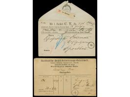 Norddeutsche Packet-Beförderungs-Gesellschaft: 1869, gedruckter Postvorschuss-Paketbegleitumschlag der Breslauer Firma Karl T