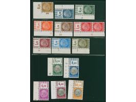 1933, Hindenburg 3-100 Pfg. mit Wasserzeichen 2, kompletter Satz mit Walzendruck-Oberrändern (3 Pfg. Plattendruck) und bis au