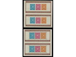 Altershilfe-Blockpaar in senkrechten Paaren, postfrisch, übliche Kalenderbüge