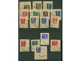 1943, 5 Centisimi - 10 Lire, je farbfrisch und gut gezähnt, sauber mit Stempel “ZARA SUCC. 1 22.10.43” auf Briefstücken, 10 u