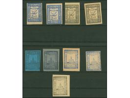 AUSGABE FÜR WLADIMIR-WOLYSNK: 10 und 20 Gr., insgesamt 9 verschiedene Werte, in teils nur leicht unterschiedlichen Nuancen, 2