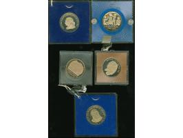 DDR: 5 Mark, 1977 Friedrich Ludwig Jahn, 1978 Friedrich Gottlieb Klopstock, 1982 Friedrich Fröbel; Weimar; Wartburg , je orig