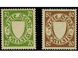1935, Staatswappen 70-80 Pfennig, Probedrucke ohne Wappeneindruck, postfrisch, tadellos