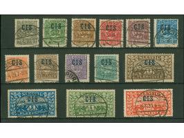 1920, CIS 2½ Pfennig - 10 Mark, je farbfrisch und gut gezähnt, 2½ Pfennig etwas rauh, sauber gestempelt, tadellos, sign. Voss