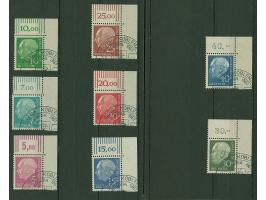 1960, Lumogen 5-40 Pfg., kpl. einheitlich rechte obere Bogenecke, je sauber mit Sonderstempel “KOBLENZ KOBRIA 1961”, tadellos
