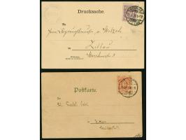 Courier: 1898, 2 Pfg. violett mit Stempel “COURIER ZITTAU 11.I.99” auf Drucksachenkarte mit Text der “Gemeinsame Ortskrankenk