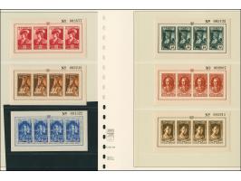 1943, Kaiserbildnisse 5-100 Fr. kpl. im Kleinbogensatz, postfrisch, tadellos