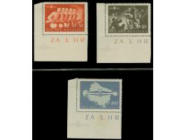 1945, Storm Division 50-100 k. complete set, uniformly from the lower left corner of the sheet, mint never hinged, horizontal