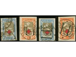 1923, Aita hädalist 2½-5 mark, perforated and imperforated, used, very fine, certificate Löbbering BPP (2009, for three value