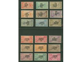 1928, 10 c.-20 Fr., overprinted “JOURNEAUX / DAGBLADEN / 1928”, handstamped “SPECIMEN”, type II, cpl. set of 18, the values 1