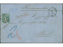 10 Ngr. milchblau, voll- bis meist breitrandig, mit Nr. "4" und sauber nebengesetztem Doppelkreisstempel "LEIPZIG BAHNH. 11/I