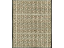 ½ Ngr.-3 Ngr., je im vollständigen Revisionsbogen mit 100 Werten, wie üblich gefaltet und kleine Mängel. Als kompletter Satz 