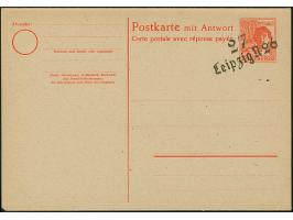 “27/Leipzig N 26” (Arge 27/L18), auf Doppel-Karte Arbeiter 30 Pfg., sogen. amtlicher Nachdruck für das Postmuseum, ungebrauch