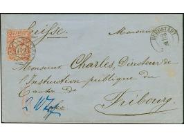 5 Ngr. ziegelrot, voll- bis breitrandig, mit klarer Nr. "62" und nebengesetztem Doppelkreisstempel "BURGSTÄDT 22/XII" (1863) 