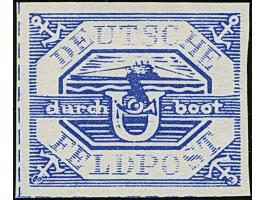 Hela mit Plattenfehler 'Torpedoschuss', ungummiert wie verausgabt, signiert Pfenninger